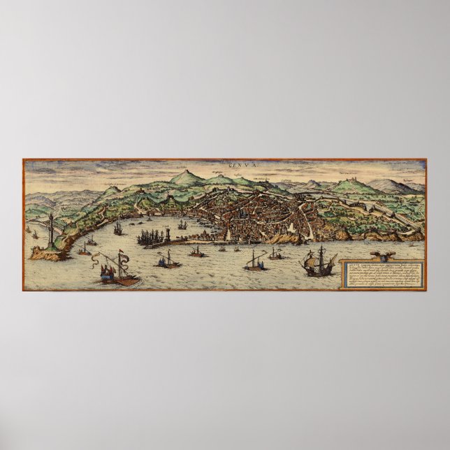 Gênes Italie vers 1560 Poster (Devant)