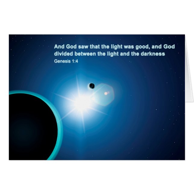 Genèse - Lumière Et Ténèbres (Devant horizontal)