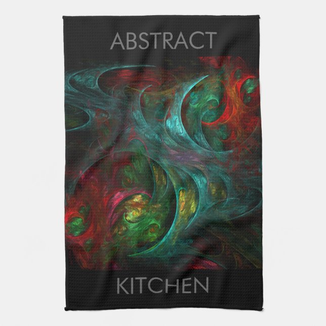 Genesis Art Abstrait Serviette de cuisine (Vertical)