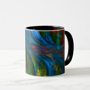 Genesis Bleu Mug café Abstrait