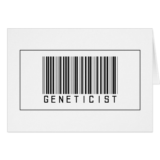 Généticien de code barres (Devant horizontal)
