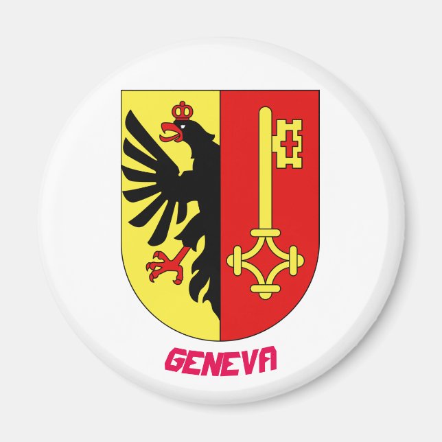 Genève Suisse Crest Magnet (Devant)