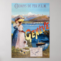 Genève Suisse Poster vintage 1890
