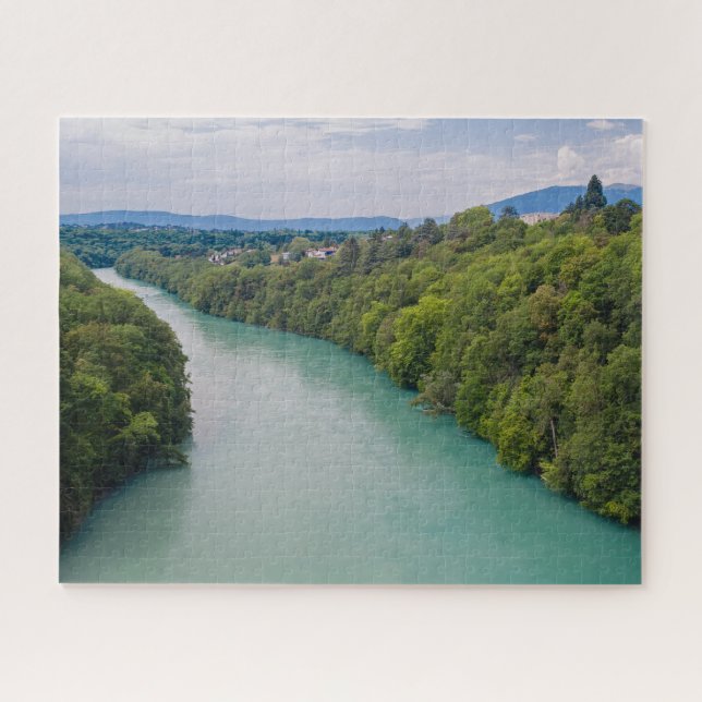 Genève Suisse Rhone Jigsaw Puzzle (Horizontal)