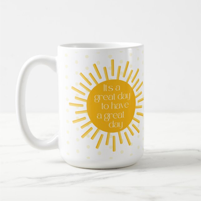 Génial grand jour matin Sun café Mug (Gauche)