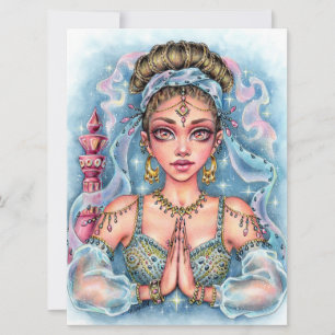 Genie Fairytale Imaginaire Femme Magic Art Card