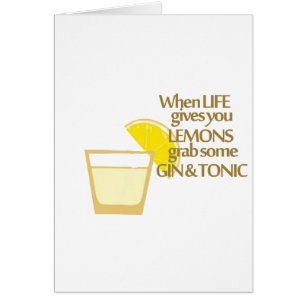 genièvre et tonique de citrons