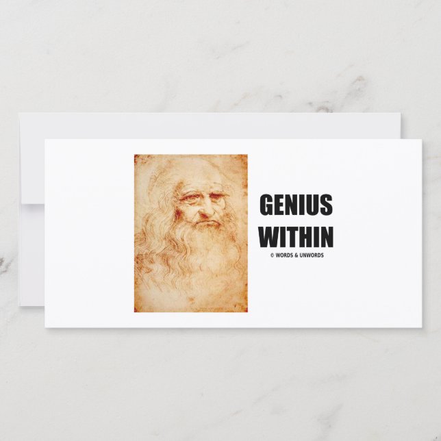 Genius Within (Leonardo da Vinci Autoportrait) (Devant)