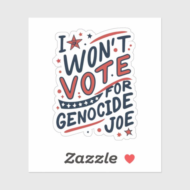 GÉNOCIDE JOE STICKER (Feuille)