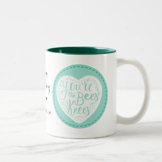 genoux d'abeilles, valentine, anniversaire, tasse