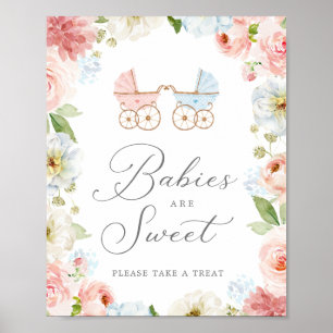 Genre Reveal Baby are Sweet Sign Poster