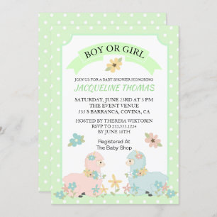 Genre Reveal Llama Baby shower Invitation