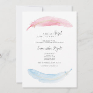 Genre Révéler Little Angel Invitation