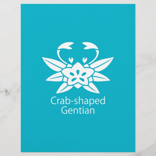 Gentiane en forme de crabe (Devant)