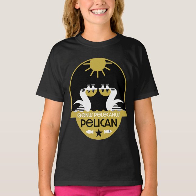 Genus Pelecanus Bird Art T-shirt (Devant)