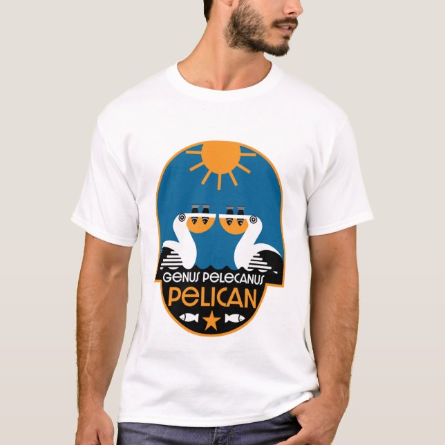 Genus Pelecanus Bird Art T-shirt (Devant)