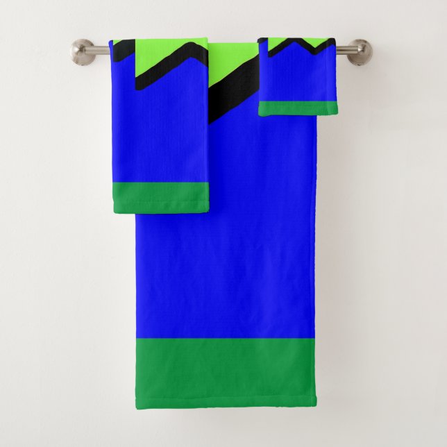 Geo Bleu Et Vert Jagged (En situation)