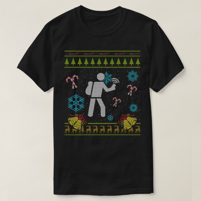 Géocache Sweat de Noël Chemise Geocaching Christ (Design devant)