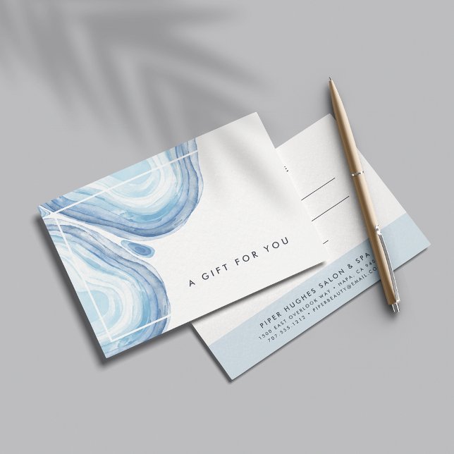 Géode de vague bleue | Certificat cadeau (Créateur téléchargé)