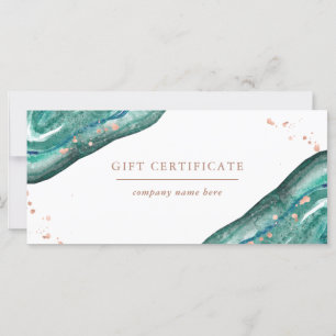 Géode d'or turquoise et Rose Faux Certificat cad