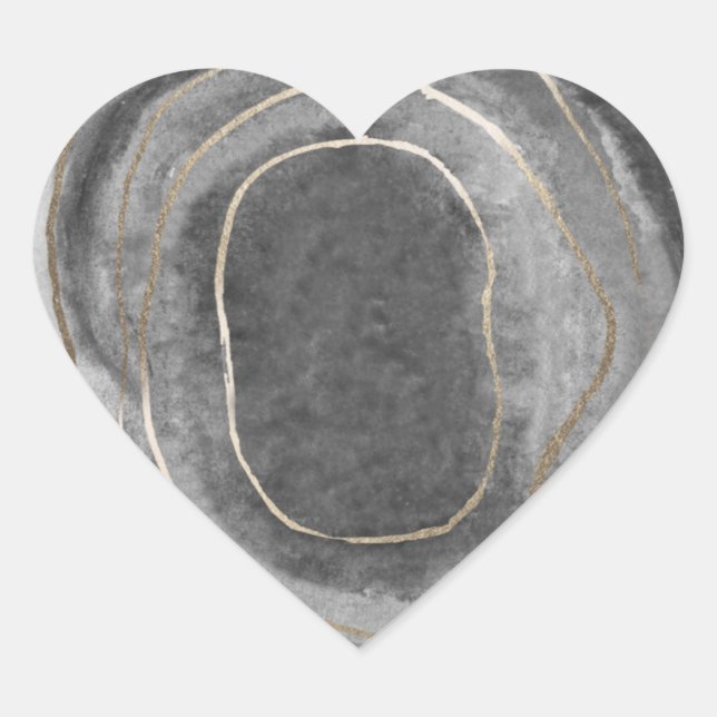 Géode Gemstone Agate Mariage Faveur Stickers (Devant)