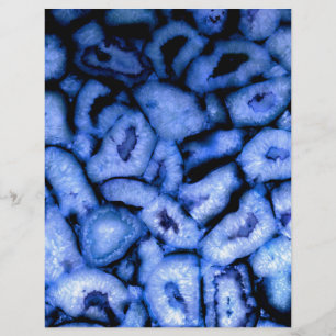 Géodes d'agate de quartz bleu