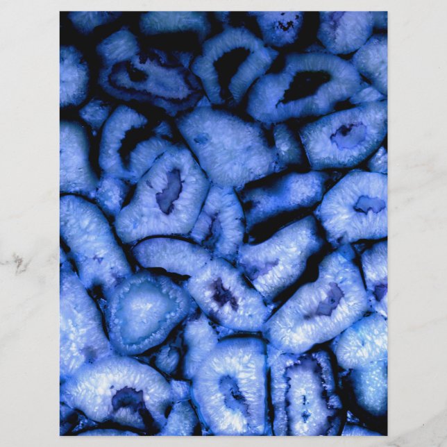 Géodes d'agate de quartz bleu (Devant)