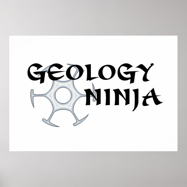 Géologie Ninja Poster (Devant)