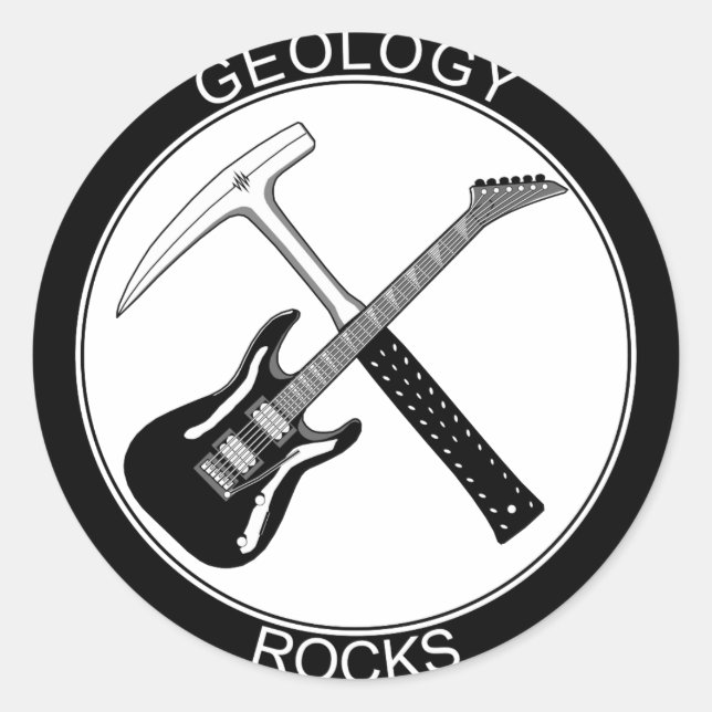 Géologie Rocks Classic Round Sticker (S) (Devant)