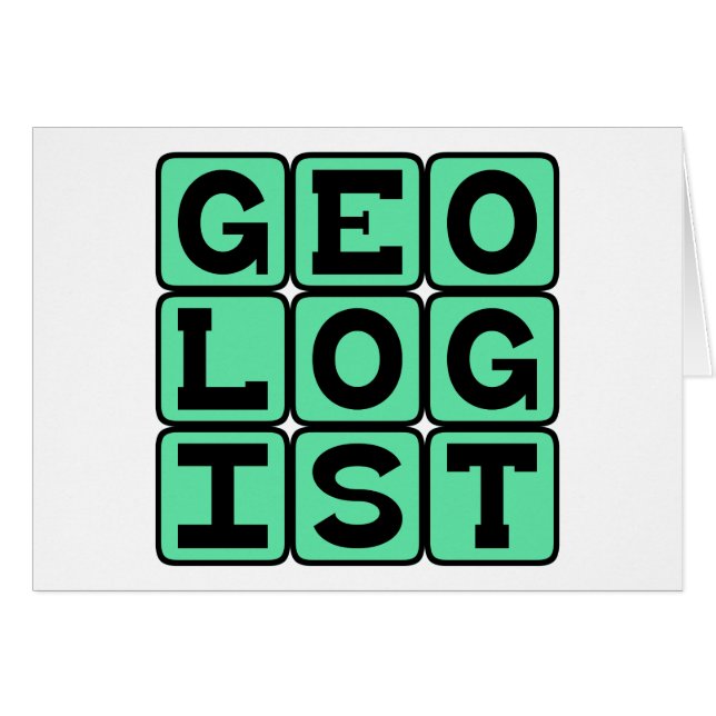 Géologue, étude de la Terre (Devant horizontal)