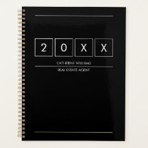 Geometric Black White Profession Name  2026