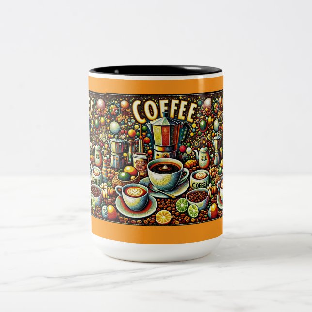 Geometric Coffee Design Mug (Centre)