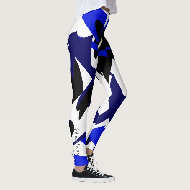 Géométrie d'art Abstraite funky Leggings sans peur (Droite)