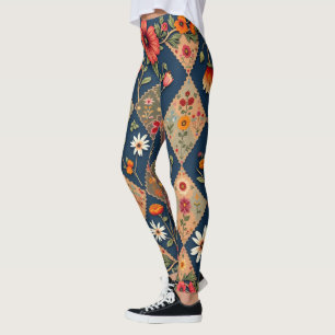 Géométrie florale : Leggings dynamiques générés pa