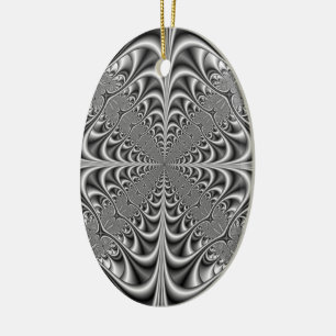 Géométrie gothique en ornement monochrome