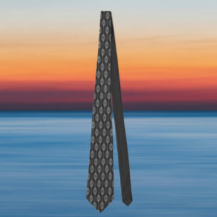 Géométrie monochrome - cravate Motif Abstrait