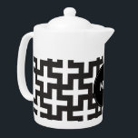 Géométrie noir et blanc<br><div class="desc">Noir et blanc- toujours dans le style- Montré ici dans une motif moderne design et design. Montré ici en noir et blanc pour ce look totalement chic</div>