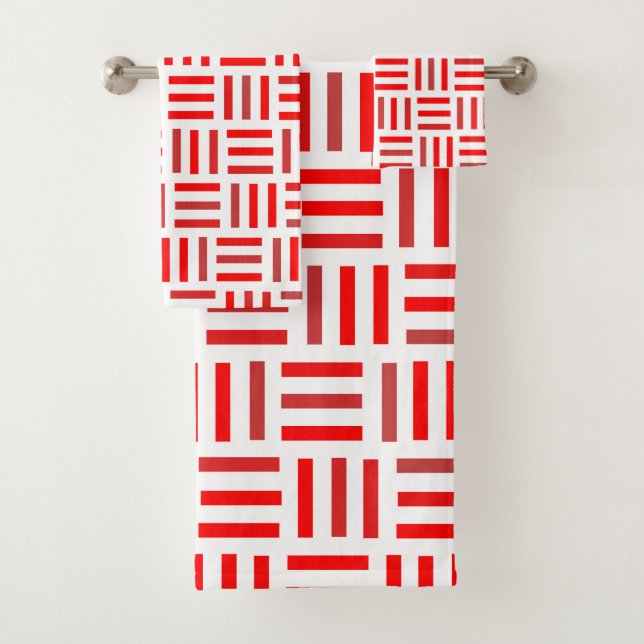 Géométrie rouge et blanche (En situation)