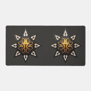 🌟 Géométrie Sacrée Mandala - Étoile dorée intempo