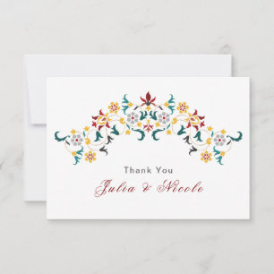Géométrie Vintage Motif Classique Intriqué Mariage