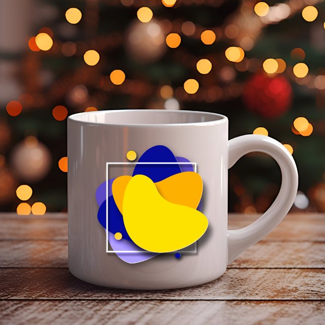 Géométrie vive : Mug de café créatif coloré (Créateur téléchargé)