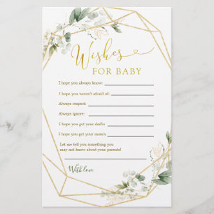 Géométrique de verdure bébé en fleur de souhaits p