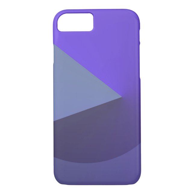 Géométrique géométrique 3 Coque iphone violet (Dos)