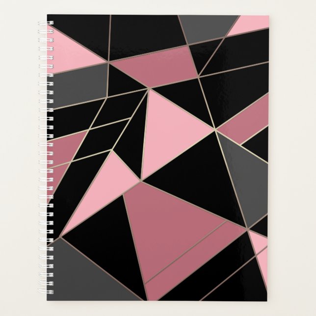 Géométrique, gris, rose (Devant)