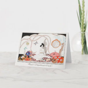 George Barbier, Carte de remerciements Art déco