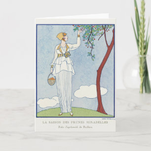 George Barbier, Carte de remerciements Art déco