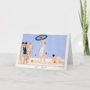 George Barbier, Carte de remerciements Art déco