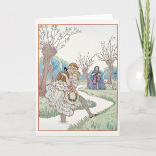 George Barbier, Carte de remerciements Art déco