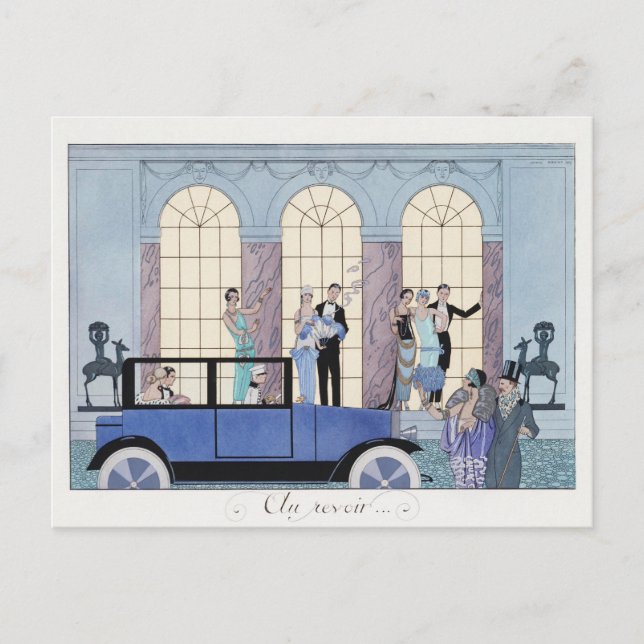 George Barbier, carte postale Art déco (Devant)