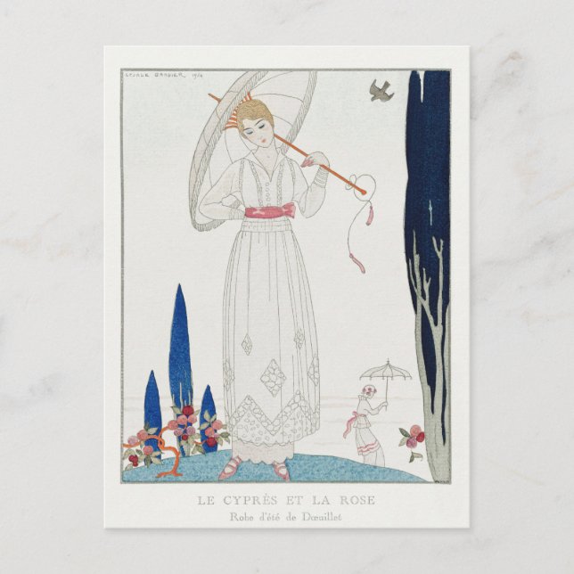 George Barbier, carte postale Art déco (Devant)